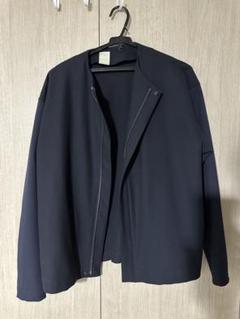 N.HOLLYWOOD ロングコートノーカラージャケット　ネイビー　サイズS N.HOLLYWOOD ロングコートノーカラージャケットネイビーサイズS