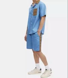 COACH コーチ　シグネチャー カラーブロック ドローストリング ショーツ