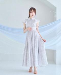 新品】ロゼミューズ pleats floral print dress グレー - メルカリ