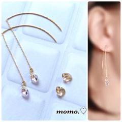 スワロフスキー ピアス アクセサリー コンステラ ドロップピアス