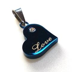 未使用　金属アレルギー対応　ハート　チャーム ジルコニア　ペンダントトップ