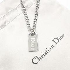 美品 ディオール ロゴネックレス ゴールド ユニセックス チェーン トロッター Christian Dior - ヴィンテージ クリスチャンディオール