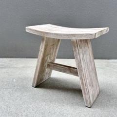 美品✴︎チーク スツール 北欧 カントリー 古家具 腰掛け 曲木 椅子 チェア