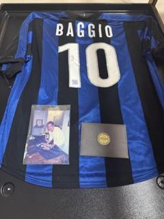 R. Baggio 10番 adidas サッカーシャツ 認証シール付直筆サイン R. Baggio 10番 adidas サッカーシャツ 認証シール付直筆サイン