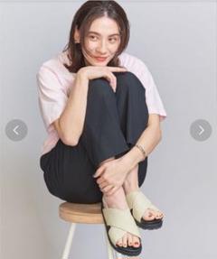 美品BEAUTY & YOUTH ビッグクロス バックストラップサンダル