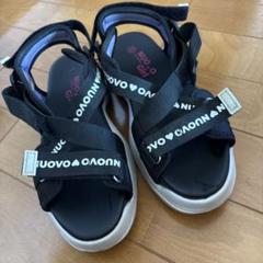 NUOVO Girl ヌーボガール　ブラック サンダル　23センチ