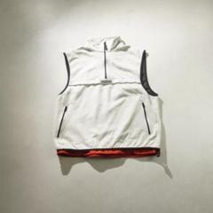NAUTICA ハーフジップフリースベスト アイボリーレッド/XW208