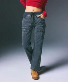 X-girl LOW RISE FLARE EASY PANTS BLACK M