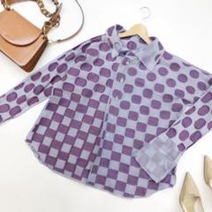 ISSEY MIYAKE A-POC イッセイミヤケ デザインシャツブラウス