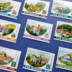 サンマリノ　コインと切手セット サンマリノ切手セット25/50/100/200 - すてきな郵便屋さんciel