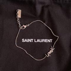 【美品】SAINT LAURENT YSLロゴブレスレット