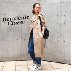 Deuxieme Classe ギャバ トレンチ コート 36 ロング ベルト付