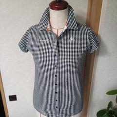 【lecoqsportif】♡ゴルフシャツ♡ ギンガムチェック ストレッチ L