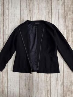 ヨシエイナバ 新品 ダークパープル ノーカラー ジャケット サイズ11 ヨシエイナバ 新品 ダークパープル ノーカラー ジャケット サイズ11