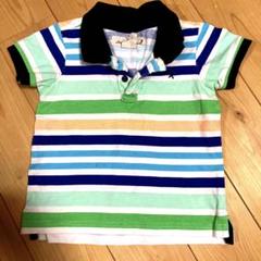 80サイズ　ボーダー⭐︎ポロシャツ風⭐︎カラフルTシャツ⭐︎h&m