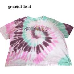 古着　tailgate　半袖Ｔシャツ　グレイトフルデッド　タイダイ　ショート丈