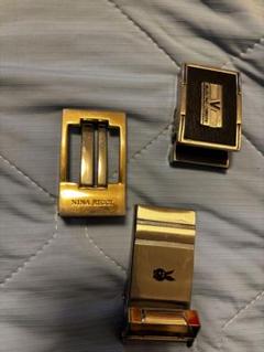 ブランドバックル 3点セット ベルト金具 NINA RICCI 他