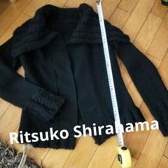 Ritsuko Shirahama リツコシラハマ ボレロ風ニットカーデイガン黒 Ritsuko Shirahama リツコシラハマ ボレロ風ニットカーデイガン