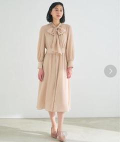 ANAYI シアードビーボウタイワンピース 36 【一度だけ着用】アナイ ドレス シアードビーレースボウタイ ワンピース|ANAYI OFFICIAL ONLINE