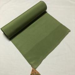 未使用：きもの・色無地　お抹茶色　正絹ちりめん生地 　シルク100％