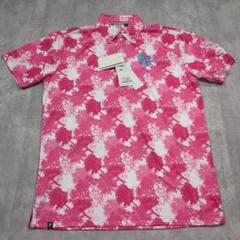 【未使用・タグ付き】FILA ゴルフシャツ M ピンク 花柄