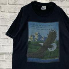 USA製90sヴィンテージTシャツ！シングルステッチ　ブラック半袖古着XL724