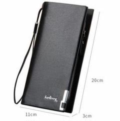 ♦即購入OK♦(❁ᴗ͈ˬᴗ͈)◞新品★メンズジップクラッチ長財布ブラック黒