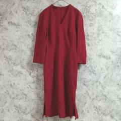 美品　ESCADA エスカーダ　ドレス　ワンピース　シルク　レッド　パーティー 美品 ESCADA エスカーダ ドレス ワンピース シルク レッド