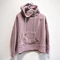 tocco パーカー くすみピンク フーディー レースアップ 春物 レディース