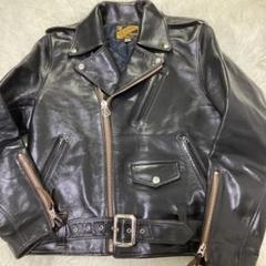 美品】ワイツーレザー ダブルライダースジャケット 40 馬革