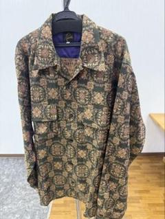 NEEDLES　花柄長袖シャツ ブラウン系 ニードルス 花柄ブラウン長袖シャツ - メルカリ