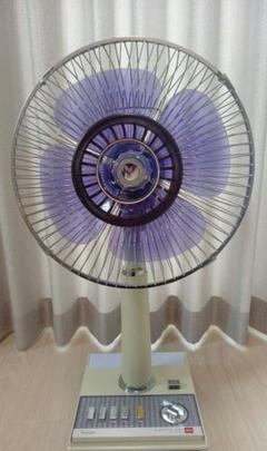 【昭和レトロ】東京芝浦電気　LC型 卓上扇風機 青色　可動品 昭和レトロ】東京芝浦電気 LC型 卓上扇風機 青色 可動品