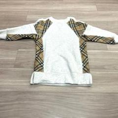 Burberryバーバリーチルドレン★チェック柄袖 トレーナー Burberryバーバリーチルドレン☆チェック柄袖 トレーナー - メルカリ