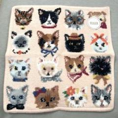 フェイラー【プリティーキャッツ】ハンカチ 新品 猫 ラブラリー