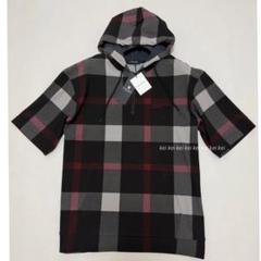 クレストブリッジチェックボアパーカー（カットソー）｜BLACK