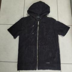 クレストブリッジ BLACK LABEL 半袖ジップアップパーカー パイル