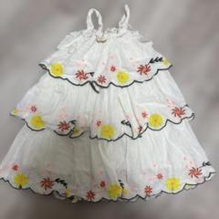 ZARA ザラ　ワンピース　刺繍　116cm キャミ　キャミワンピ　クロシェ
