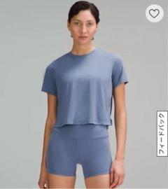 ルルレモン クロップTシャツ ベージュ 新品未使用タグ付き 2025年最新】lululemon レディース 半袖(Tシャツ) Tシャツ