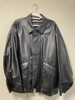 WYM LIDNM レザージャケット WYM LIDNM（ウィム バイ リドム）の「FAKE LEATHER WIDE BLOUSON