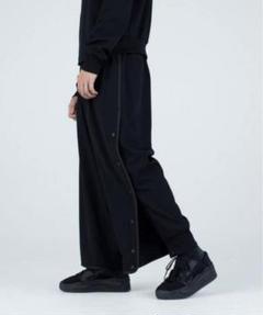 adidas Y-3 Yohji Yamamoto 黒 ワイドジャージーパンツ