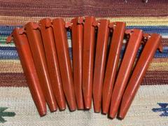 【デッドストック】 USパップテント シェルターハーフ用 ペグ10本セット US(米軍) シェルターハーフテント“Pup Tent(パップテント)” 2