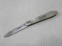□美品 1800年頃 英国製□シェフィールド 白蝶貝 純銀 シルバー