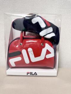 FILA レッドバッグ ポーチ ミニボストンバッグ エナメルバッグ 新品