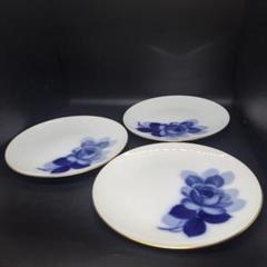 未使用品 大倉陶園 美品 オールドブルーローズ 皿5枚セット ヴィンテージ品 未使用品 大倉陶園 美品 オールドブルーローズ 皿5枚セット