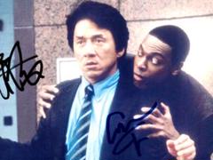 ジャッキー・チェンとクリス・タッカー直筆サイン入り2Lサイズ写真…