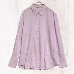 UNIQLO ユニクロ　レーヨンブラウス　ピンク　M