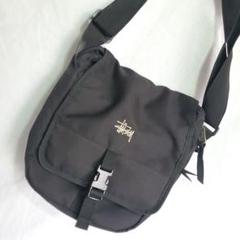 90s STUSSY ステューシー ショルダーバッグ ヴィンテージ 黒