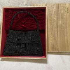 美品　黒珊瑚　黒サンゴ　ハンドバッグ　手作り工芸品　木箱入 XL031 Yahoo!オークション -「黒珊瑚 バッグ」の落札相場・落札価格