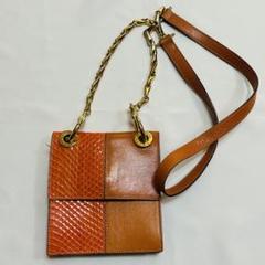 CELINE ヴィンテージ パイソン ショルダーバッグ