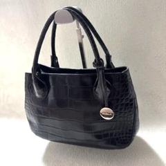 美品 FURLA クロコ型押し トートバッグ ブラウン 肩掛け
